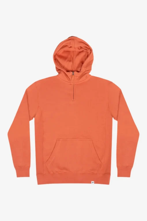 Birling Quarter Zip Hoodie Made From Organic Cotton