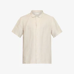 Box Fit Short Sleeved Organic Linen Shirt Made Of Organic Linen