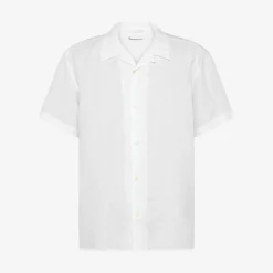 Box Fit Short Sleeved Organic Linen Shirt Made Of Organic Linen