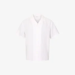 Box Fit Short Sleeved Organic Linen Shirt Made Of Organic Linen