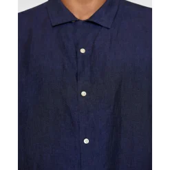 Box Fit Short Sleeved Organic Linen Shirt Made Of Organic Linen