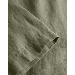 Box Fit Short Sleeved Organic Linen Shirt Made Of Organic Linen