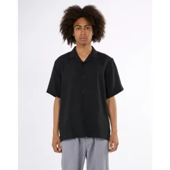 Box Fit Short Sleeved Organic Linen Shirt Made Of Organic Linen