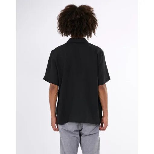 Box Fit Short Sleeved Organic Linen Shirt Made Of Organic Linen