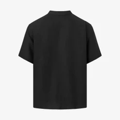 Box Fit Short Sleeved Organic Linen Shirt Made Of Organic Linen