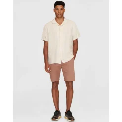 Box Fit Short Sleeved Organic Linen Shirt Made Of Organic Linen