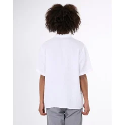 Box Fit Short Sleeved Organic Linen Shirt Made Of Organic Linen