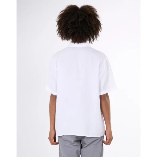 Box Fit Short Sleeved Organic Linen Shirt Made Of Organic Linen