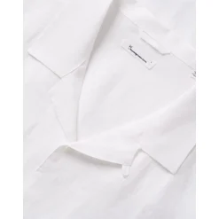 Box Fit Short Sleeved Organic Linen Shirt Made Of Organic Linen