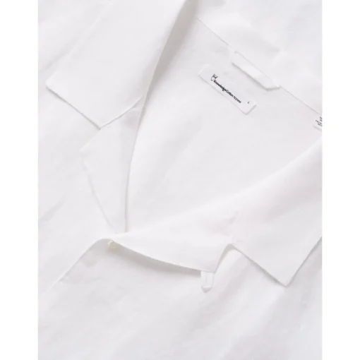 Box Fit Short Sleeved Organic Linen Shirt Made Of Organic Linen