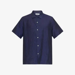 Box Fit Short Sleeved Organic Linen Shirt Made Of Organic Linen