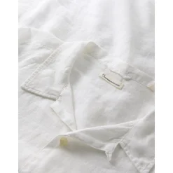Box Fit Short Sleeved Organic Linen Shirt Made Of Organic Linen