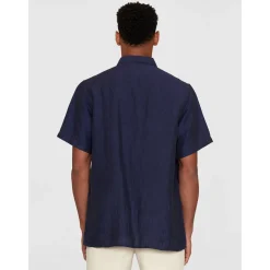 Box Fit Short Sleeved Organic Linen Shirt Made Of Organic Linen