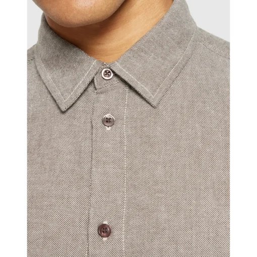 Heavy Twill Flannel Shirt Made Of Organic Cotton