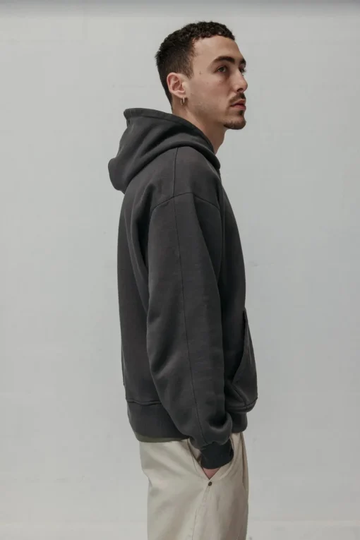Lilac Washed Hoodie Made Of Organic Cotton