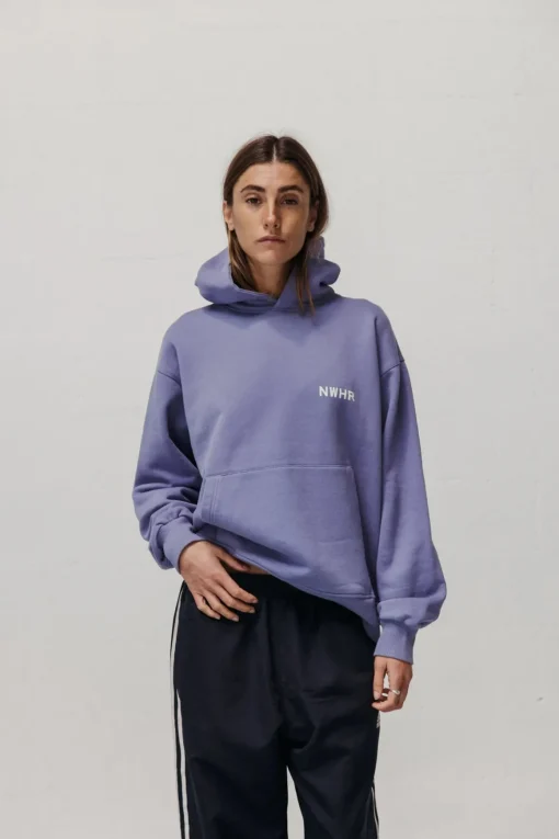 Lilac Washed Hoodie Made Of Organic Cotton