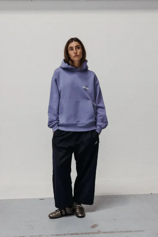 Lilac Washed Hoodie Made Of Organic Cotton