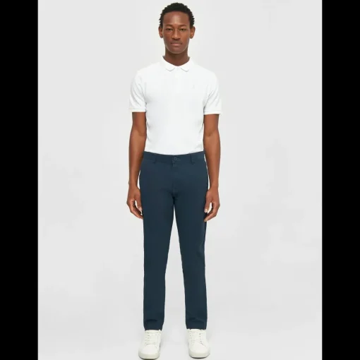 Luca Slim Twill Chinos Made Of Organic Cotton Mix