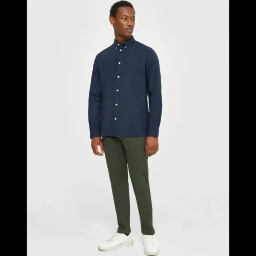 Luca Slim Twill Chinos Made Of Organic Cotton Mix