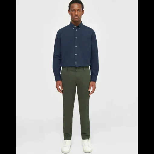 Luca Slim Twill Chinos Made Of Organic Cotton Mix