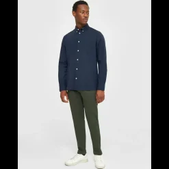Luca Slim Twill Chinos Made Of Organic Cotton Mix