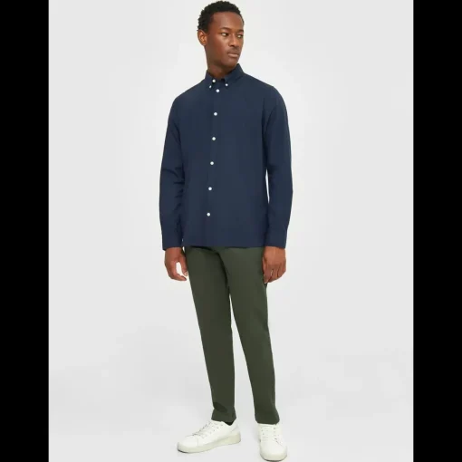 Luca Slim Twill Chinos Made Of Organic Cotton Mix