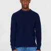 O-neck Rib Knit Made Of Merino Wool