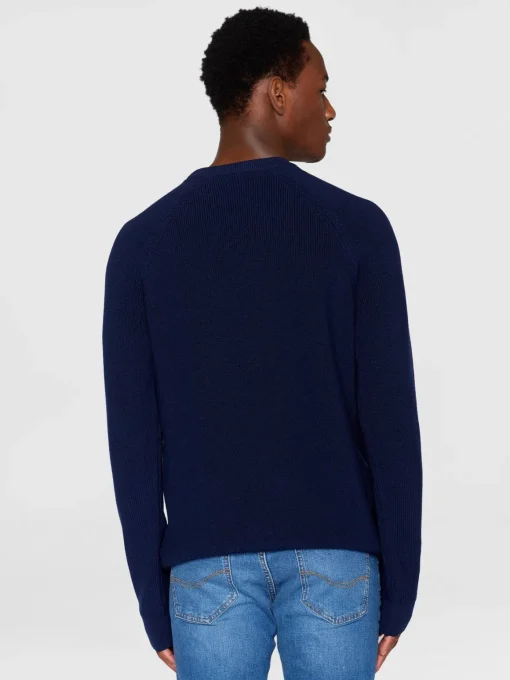 O-neck Rib Knit Made Of Merino Wool