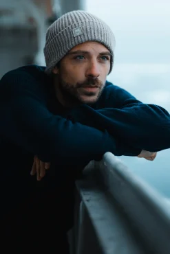 O-neck Rib Knit Made Of Merino Wool