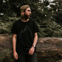 Simple Mountain T-shirt Made Of Organic Cotton