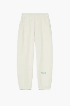 Soft Navy Open Bottom Pants Made Of Organic Cotton