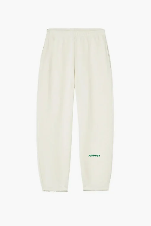 Soft Navy Open Bottom Pants Made Of Organic Cotton