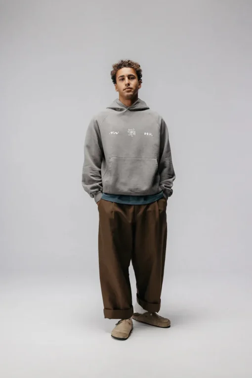 Tribal Shapes Hoodie Made Of Organic Cotton