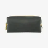 Washbag Medium - Black with Yellow Trim Made Of Firehose/Parachute silk