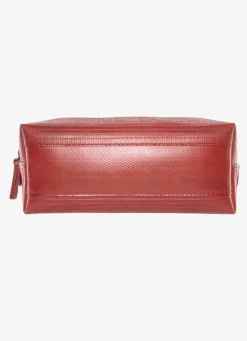 Washbag Medium - Red Made Of Firehose/Parachute silk