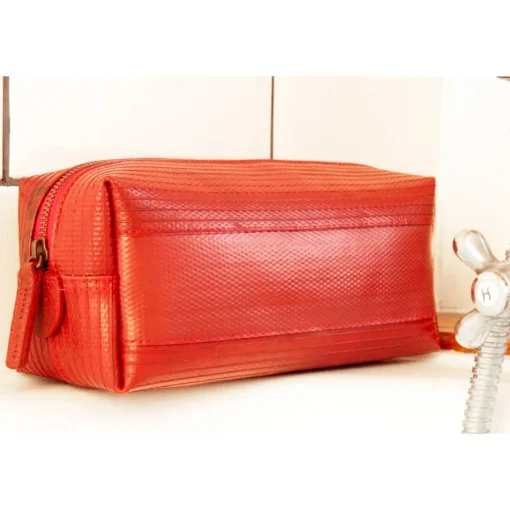 Washbag Medium - Yellow Made Of Firehose/Parachute silk