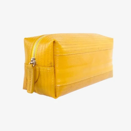 Washbag Medium - Yellow Made Of Firehose/Parachute silk