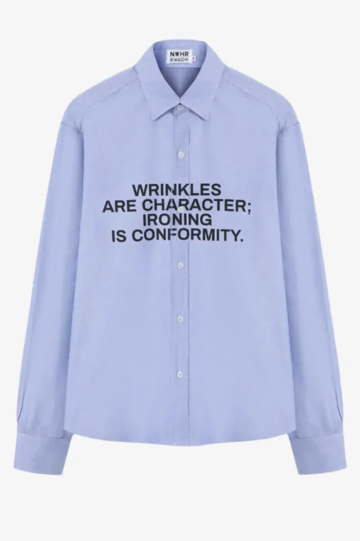 Wrinkles Oversize Shirt Made Of Organic Cotton