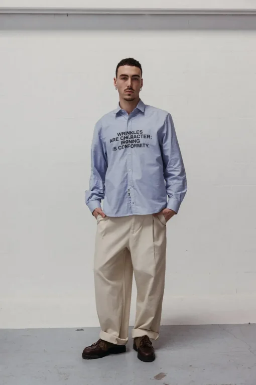 Wrinkles Oversize Shirt Made Of Organic Cotton